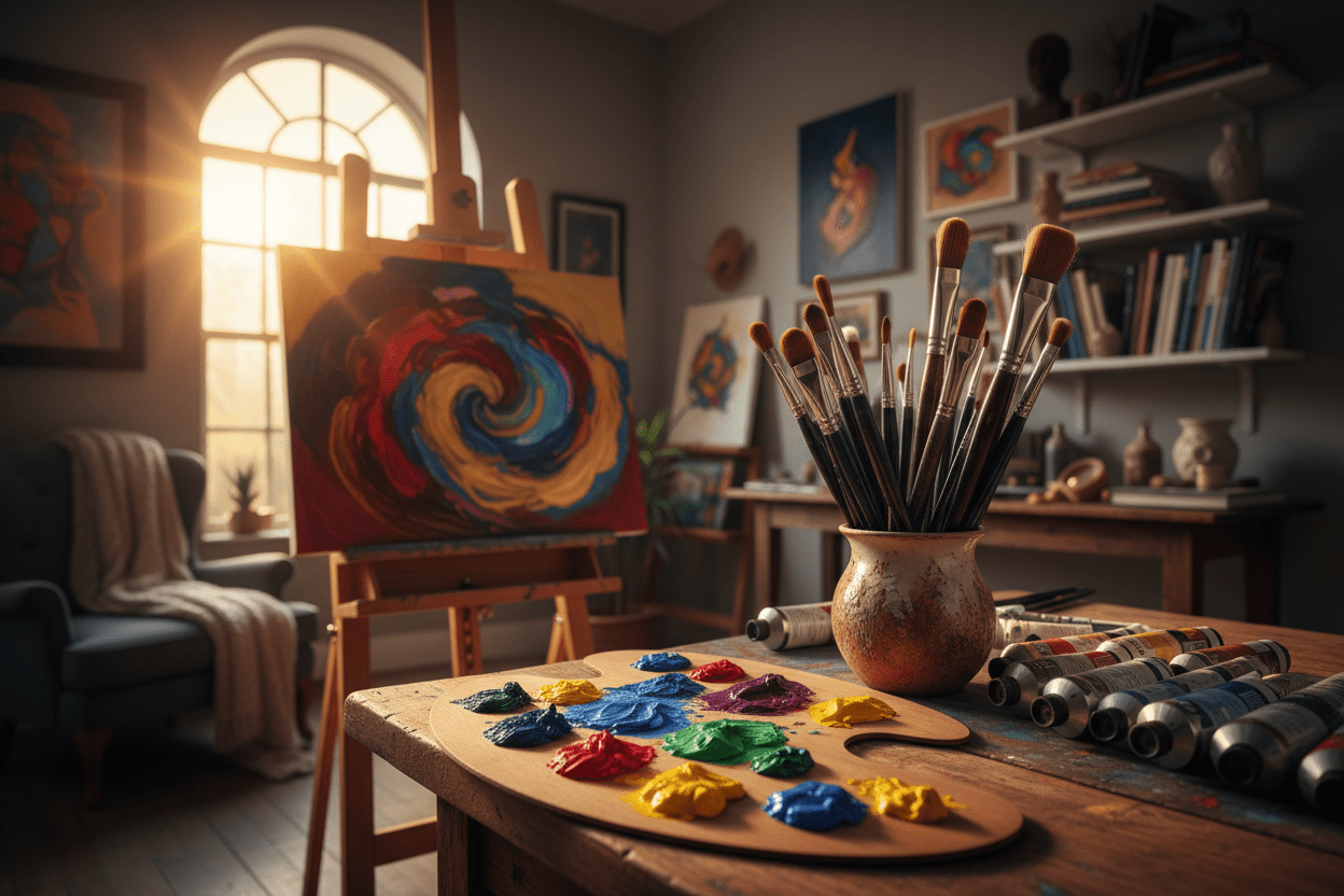 دليلك الشامل لأدوات الرسم بالزيت - كل ما تحتاجه للبدء - Isarttools